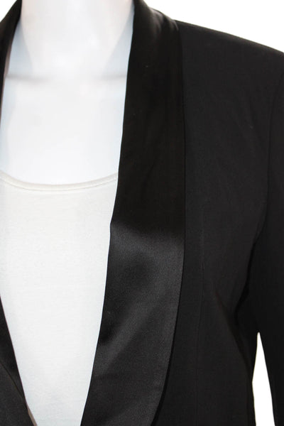French Connection Women's Long Sleeves Hook Closure Lined Jacket Black Size S