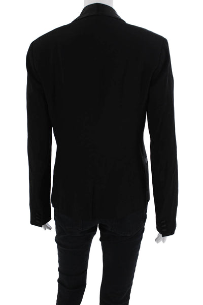 French Connection Women's Long Sleeves Hook Closure Lined Jacket Black Size S