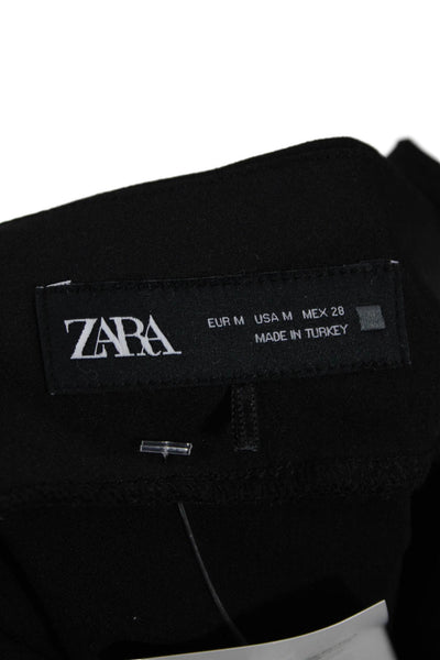 Zara Women's Square Neck Spaghetti Straps Mini Dress Black Size M