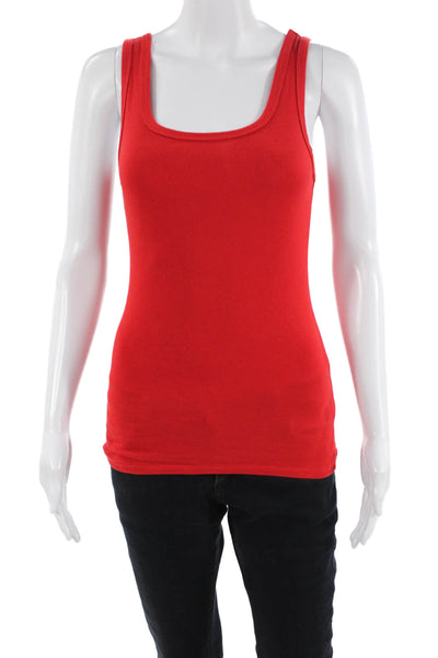 A New Day Womens Cotton Round Neck Sleeveless Tank Top Red Size XS