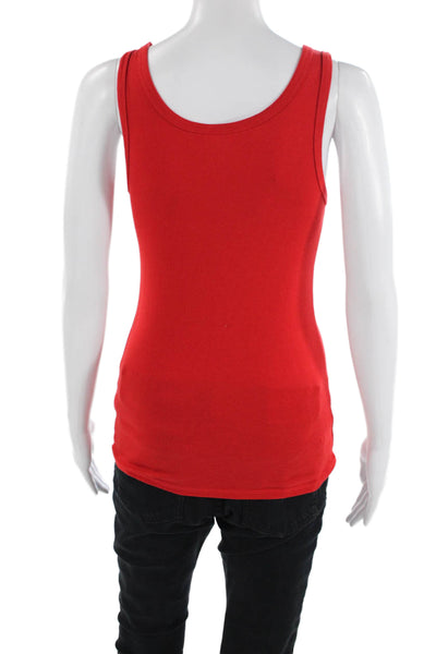 A New Day Womens Cotton Round Neck Sleeveless Tank Top Red Size XS