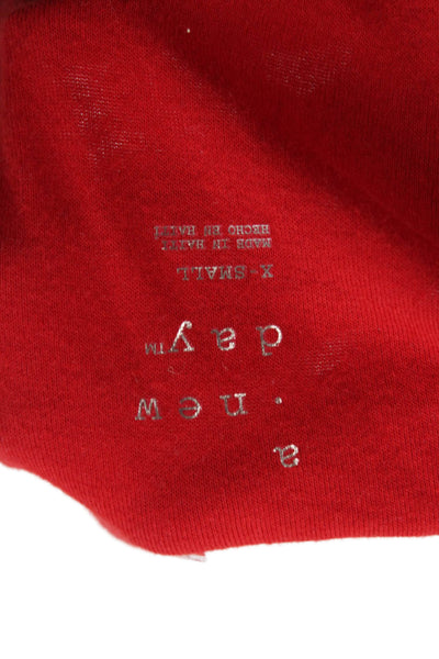 A New Day Womens Cotton Round Neck Sleeveless Tank Top Red Size XS