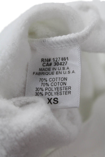 Wildfox, Women, Pullover Sweatshirt White Graphic Quote Size XS