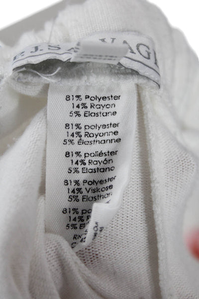PJ Salvage Womens Cotton Rainbow Tie Die Drawstring Waist Shorts White Size S