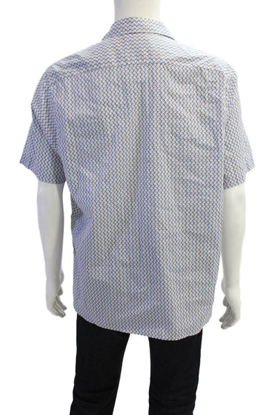 Ted Baker Mens Cotton Short Sleeve Button Shirt White Size 07