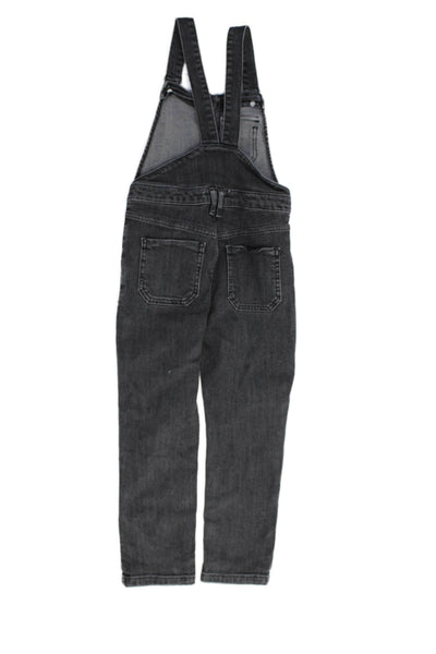 Zara Girls Textured Sleeveless Zip Lined Jumpsuit Charcoal Size 07