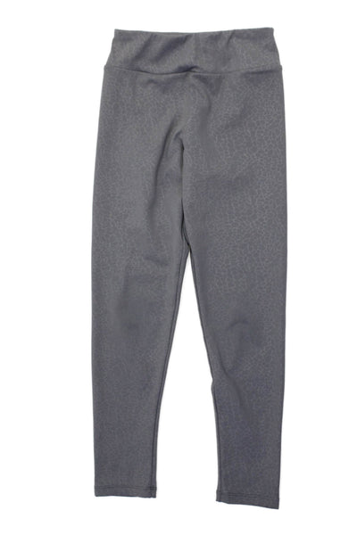 Zara Girls Textured Lined Animal Print Ankle Leggings Gray Size 08