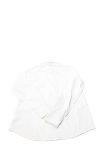 Crewcuts Boys Cotton Solid Collared Button Up Shirt White Size 16