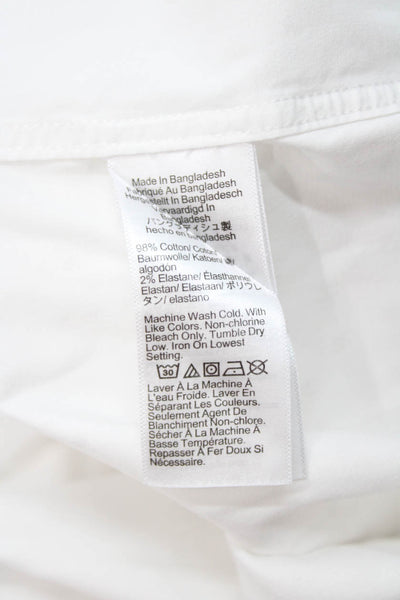 Crewcuts Boys Cotton Solid Collared Button Up Shirt White Size 16