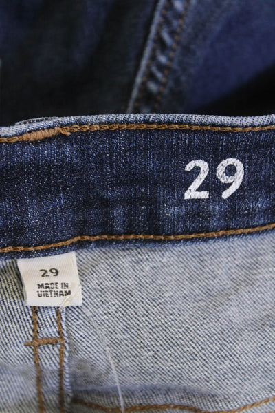 J Crew Women Ankle Straight Mid-Rise Dark Blue Jeans Size 29