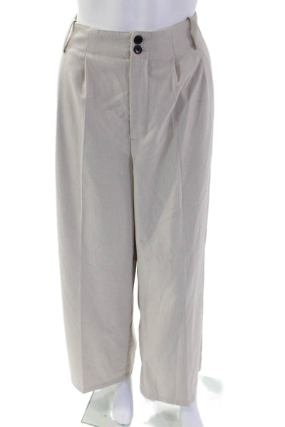 Madewell Womens Wide-Leg Pants Beige Size 6