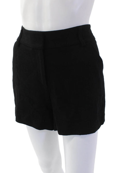 Drew Women's Hook Closure Flat Front Dress Shorts Black Size 8