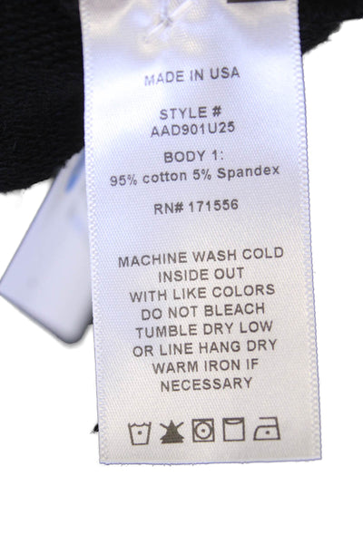 Designer Women's Elastic Drawstring Waist Casual Shorts Black Size XS