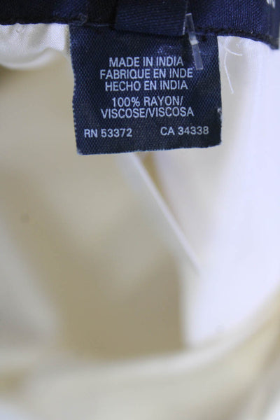 French Connection Womens Beaded Scoop Neck Sleeveless Mini Dress White Size 4