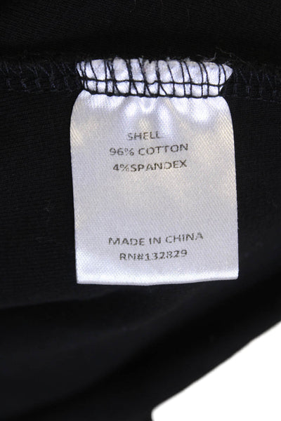 Lovers + Friends Womens Button Front Scoop Neck Cardigan Sweater Black Small