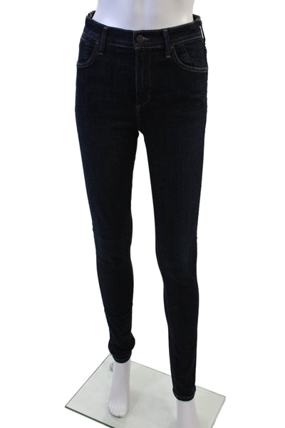 Citizens of Humanity Women Skinny Jeans Dark Blue Mid-Rise Button Size 26