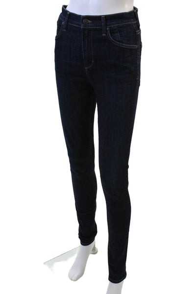Citizens of Humanity Women Skinny Jeans Dark Blue Mid-Rise Button Size 26
