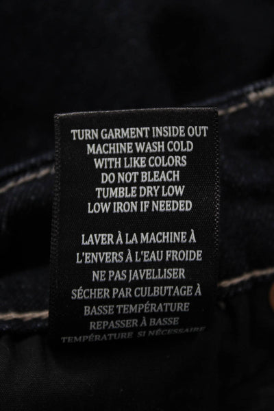 Blank NYC, Womens Wide-Leg Jeans Dark Blue Mid-Rise Size 27