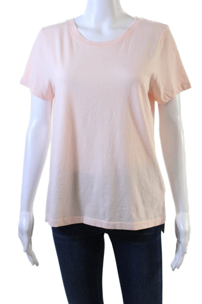 J Crew Womens Mercantile broken In Short Sleeves Shirt Pink Cotton Size Small