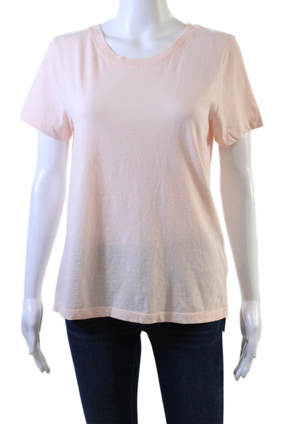 J Crew Womens Mercantile Broken In Short Sleeves Shirt Light Pink Size Small