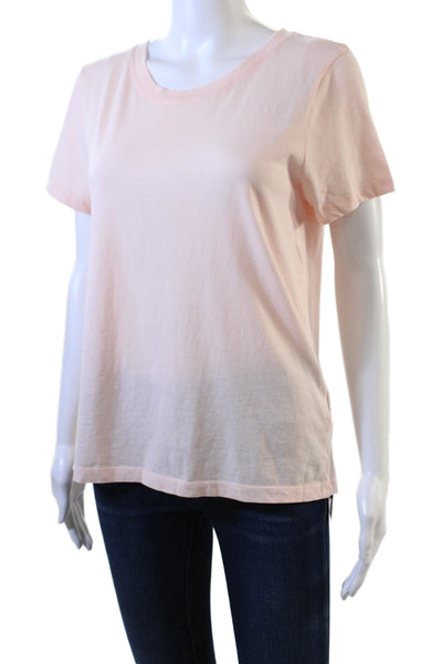 J Crew Womens Mercantile Broken In Short Sleeves Shirt Light Pink Size Small