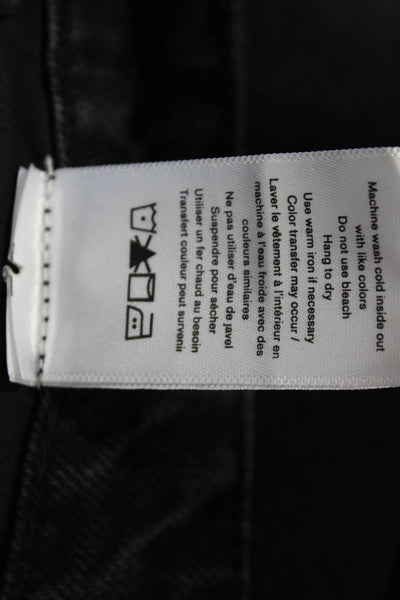 Rag & Bone Unisex Cropped Straight Black Jeans High Rise Inseam 28 Size 29