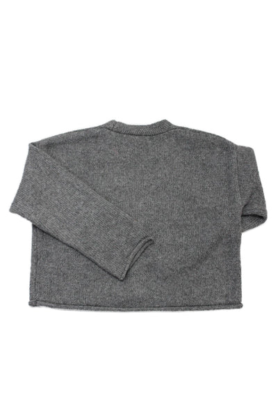 Zara Girls Long Sleeve V-neck Button Cardigan Sweater Gray Size 6-7Y