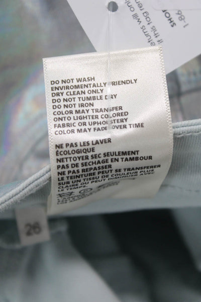 L'Agence Women Ankle Skinny Jeans Gray High-Rise Button Closure Size 26