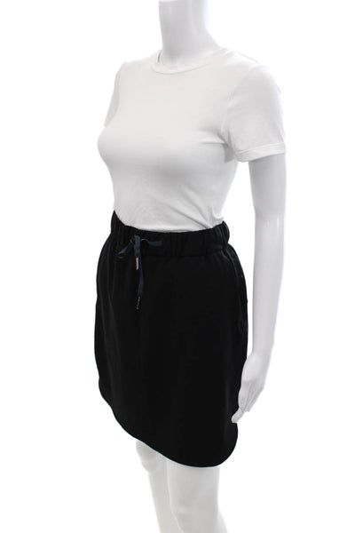 Lululemon Womens Drawstring Waist A Line Athletic Skirt Black Size 4