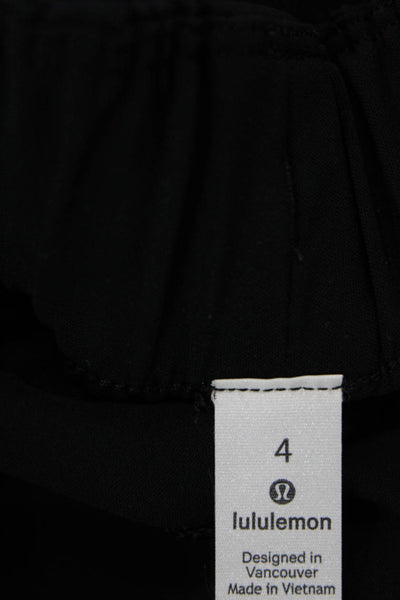 Lululemon Womens Drawstring Waist A Line Athletic Skirt Black Size 4