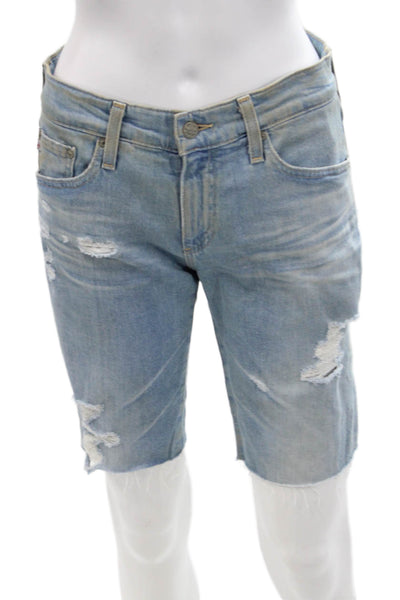 AG Adriano Goldschmied Womens The Nikki Denim Bermuda Shorts Blue Size 26