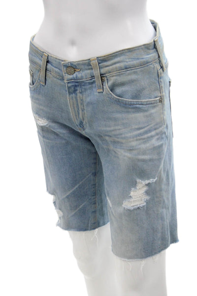 AG Adriano Goldschmied Womens The Nikki Denim Bermuda Shorts Blue Size 26