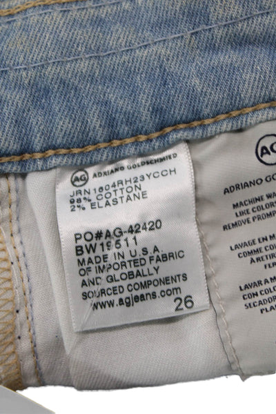 AG Adriano Goldschmied Womens The Nikki Denim Bermuda Shorts Blue Size 26