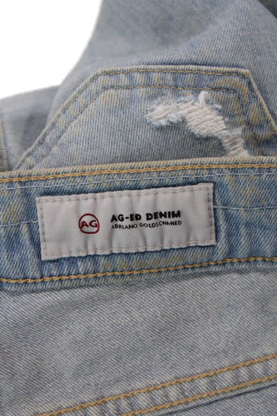 AG Adriano Goldschmied Womens The Nikki Denim Bermuda Shorts Blue Size 26