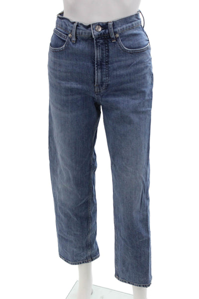Everlane Women Cropped Straight Blue Jeans Size 25