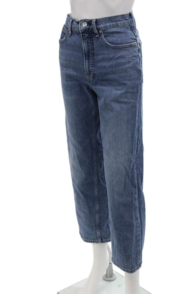 Everlane Women Cropped Straight Blue Jeans Size 25