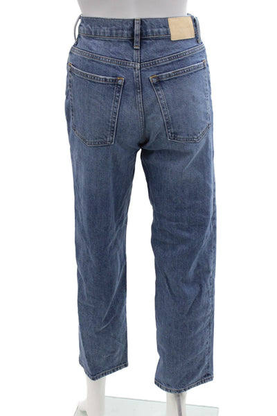 Everlane Women Cropped Straight Blue Jeans Size 25