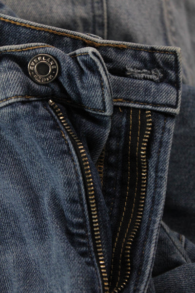 Everlane Women Cropped Straight Blue Jeans Size 25