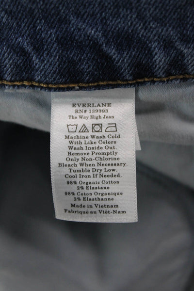 Everlane Women Cropped Straight Blue Jeans Size 25