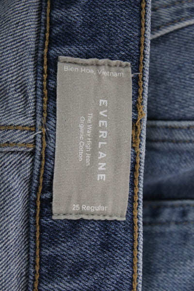 Everlane Women Cropped Straight Blue Jeans Size 25