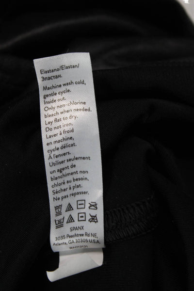 Spanx Womens Solid Activewear Ankle Leggings Black Size XS