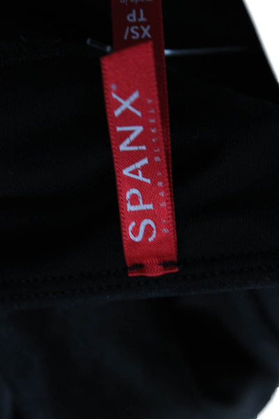Spanx Womens Solid Activewear Ankle Leggings Black Size XS