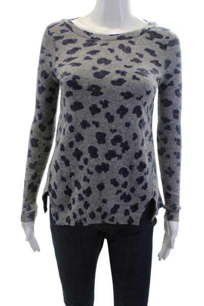 Rebecca Taylor Women's Long Sleeves Animal Print Pullover Sweater Size XS
