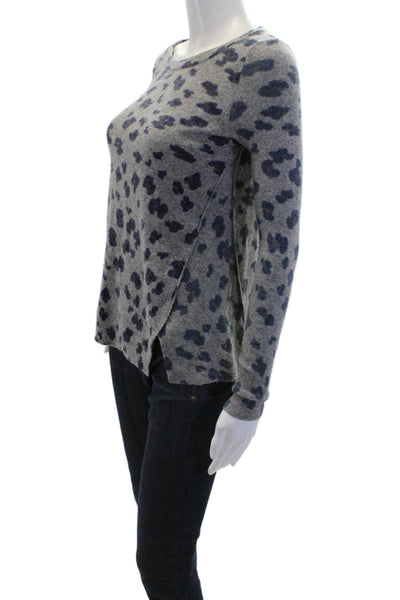 Rebecca Taylor Women's Long Sleeves Animal Print Pullover Sweater Size XS