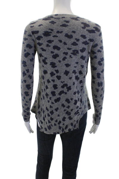 Rebecca Taylor Women's Long Sleeves Animal Print Pullover Sweater Size XS