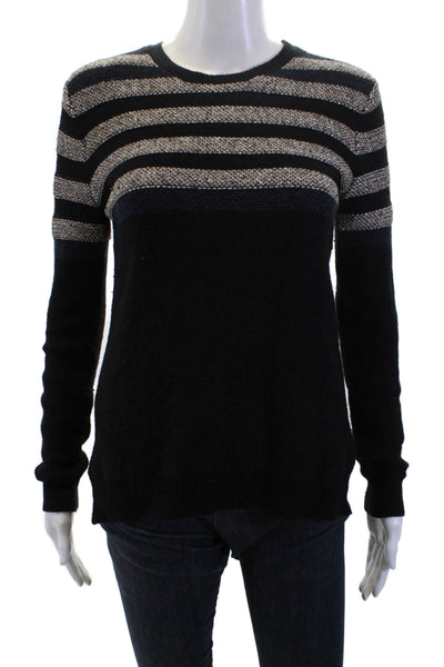 BCBGMAXAZRIA Women's Long Sleeves Pullover Sweater Black Size XS