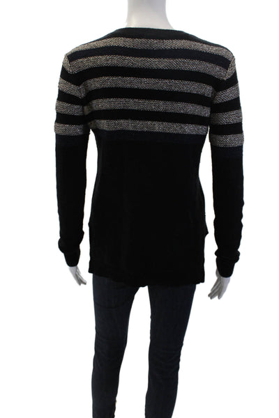 BCBGMAXAZRIA Women's Long Sleeves Pullover Sweater Black Size XS