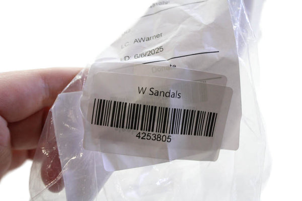Vince Women's Open Toe Leather Ankle Wrap Block Heels Sandals Black Size 7