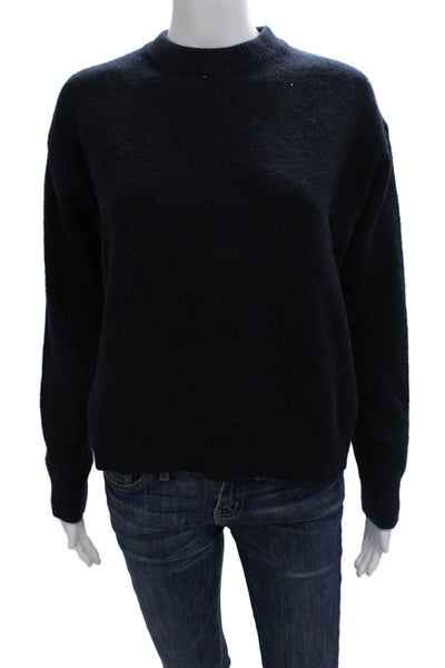 MNG Womens Knit Pullover Sweater Blue Size L