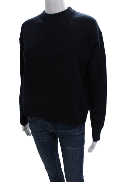 MNG Womens Knit Pullover Sweater Blue Size L